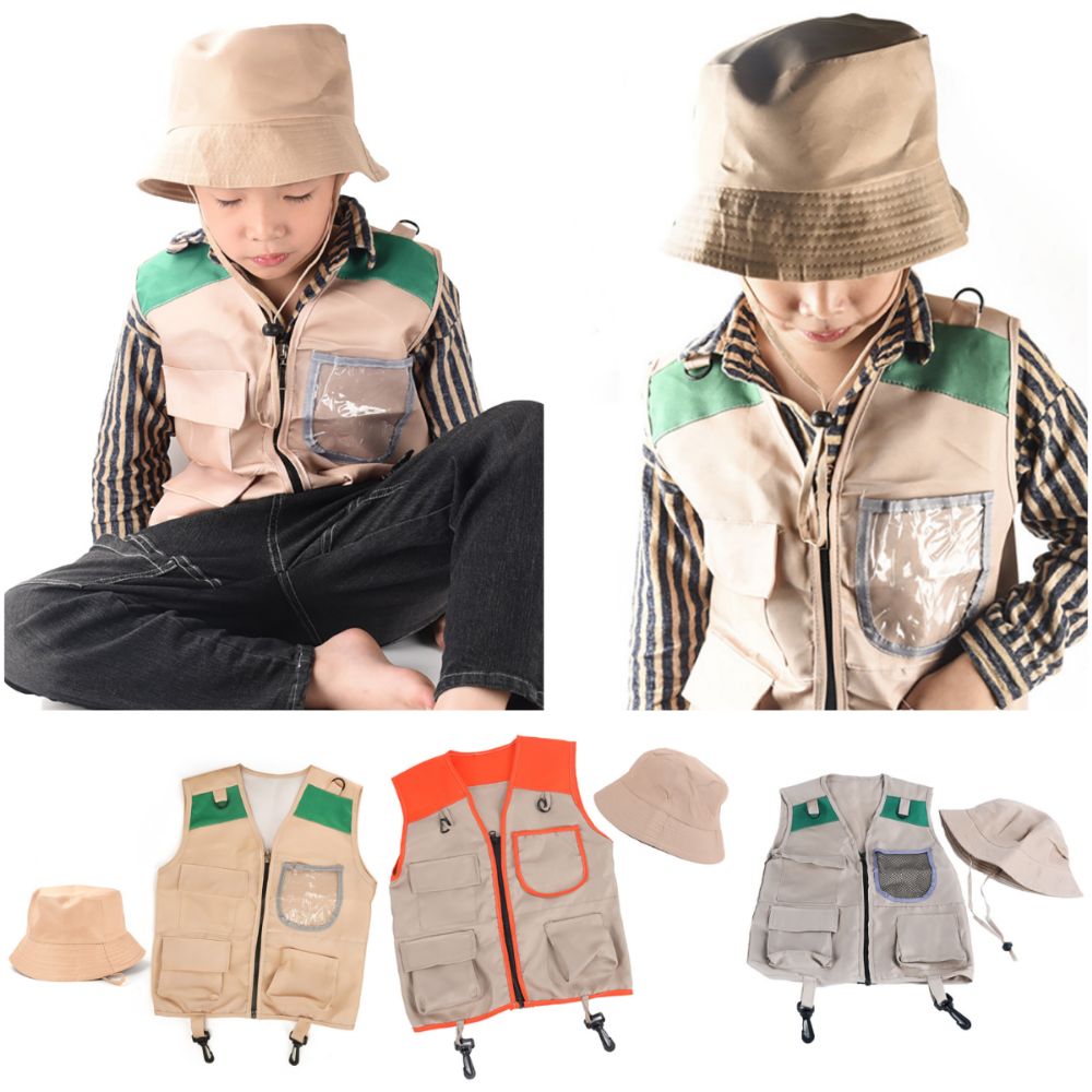 Outdoor Adventure Kit For Kids - Wielokolorowy zestaw dla dzieci: kamizelka i