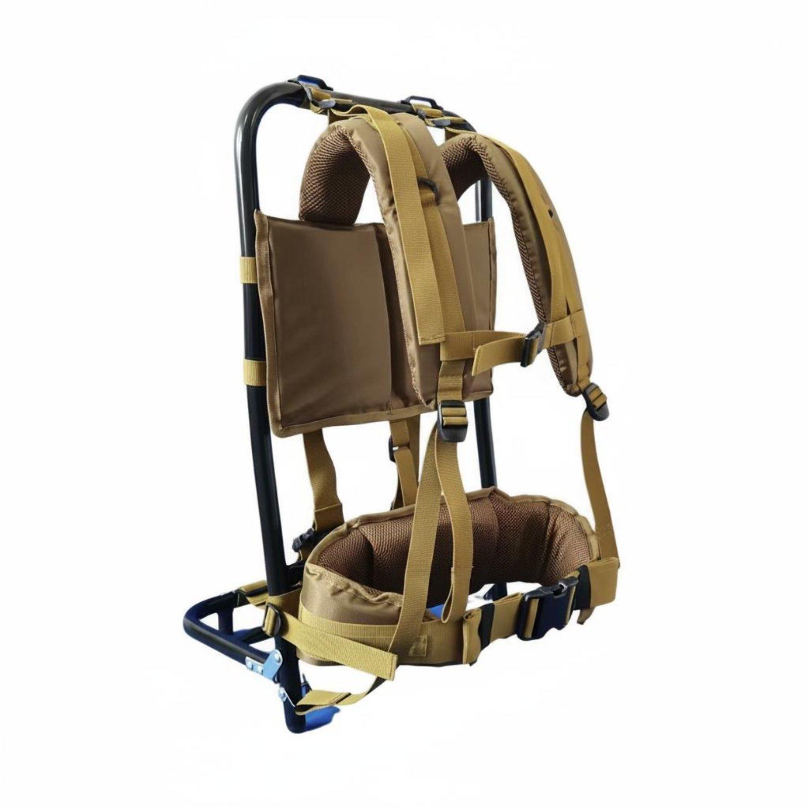 Outdoor Adventure Backpack - Przenośny aluminiowy stelaż turystyczny, składana podstawa